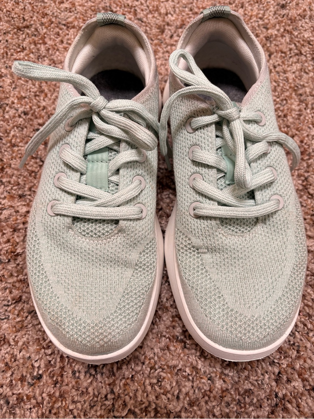 Allbirds Women’s Mint Green Knit Sneakers 7.5